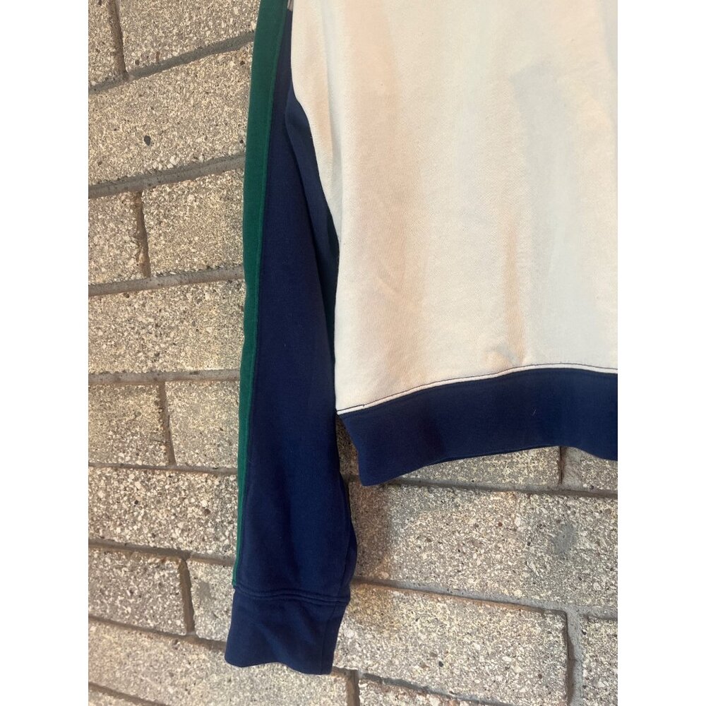 Prince Pickleball Colorblock Quarter-Zip Athletic Pullover Jacket In Cream Navy - Picture 8 of 8